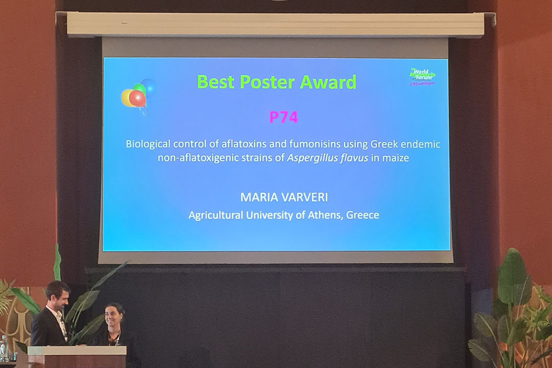 La ganadora del premio al mejor póster fue Maria Varveri, de la Universidad Agrícola de Atenas (Grecia).
